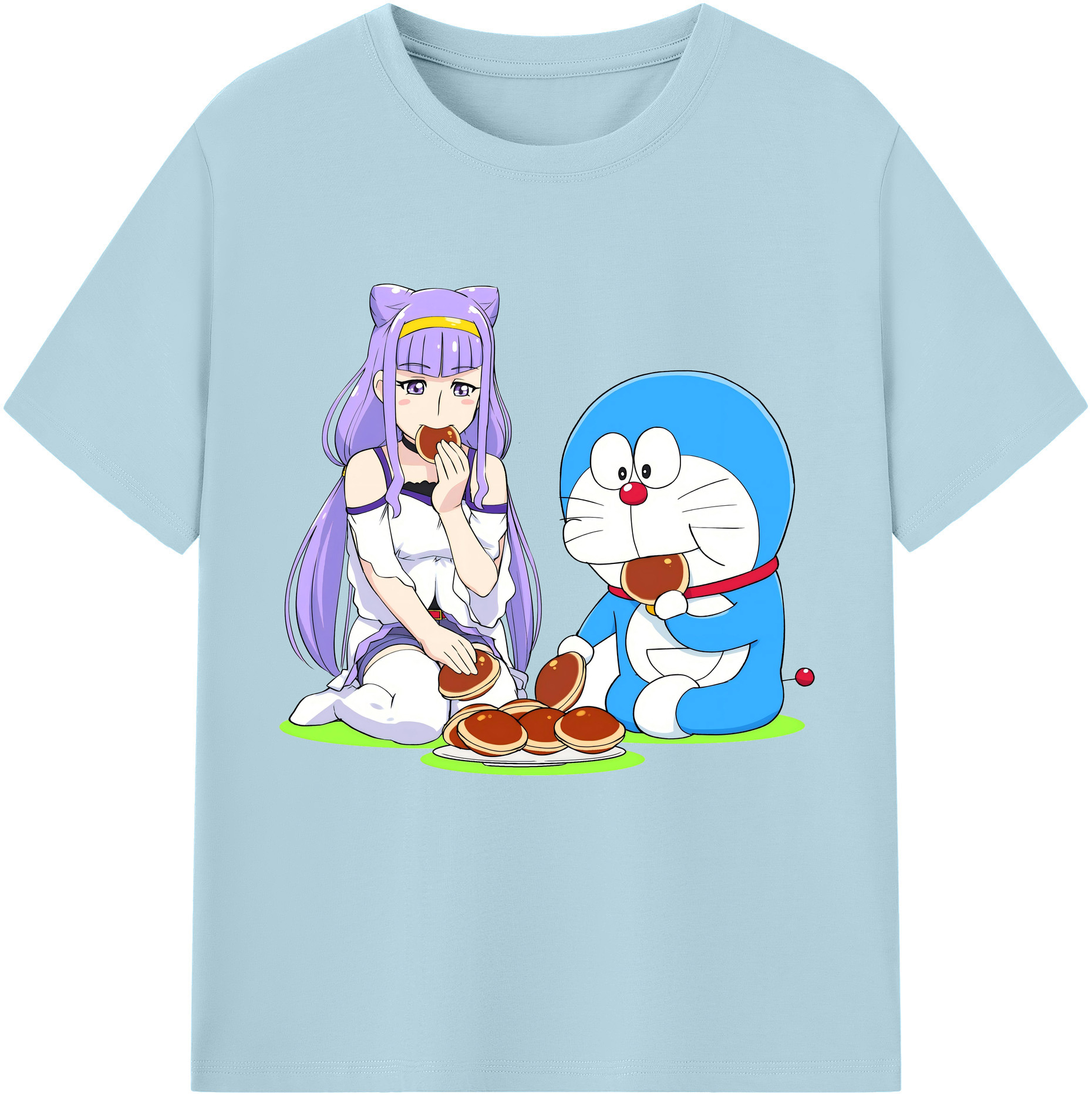 （画像用） ドラえもん Doraemon 綿100％半袖Tシャツ（フロントプリント）